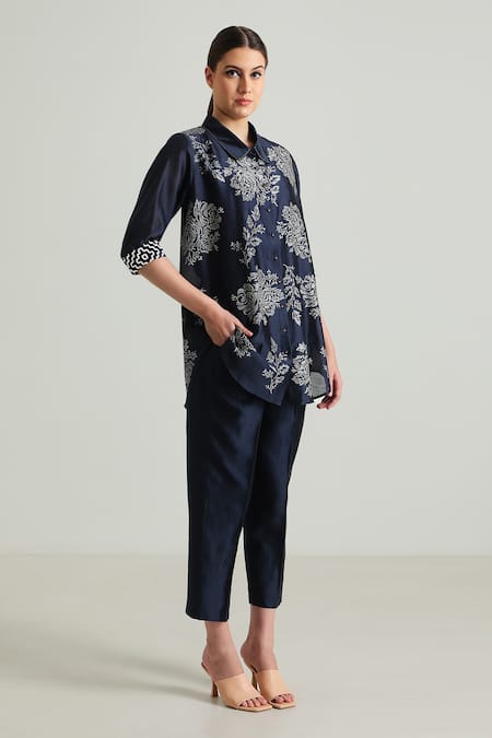 Arcvsh by Pallavi Singh Wild Weed Print Shirt With Pant 