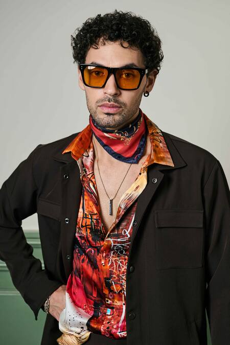 Shop Asuka Black Crepe Solid Jacket With Pant Online at Aza Fashions Shop_Asuka_Black Crepe Solid Jacket With Pant _Online_at_Aza_Fashions