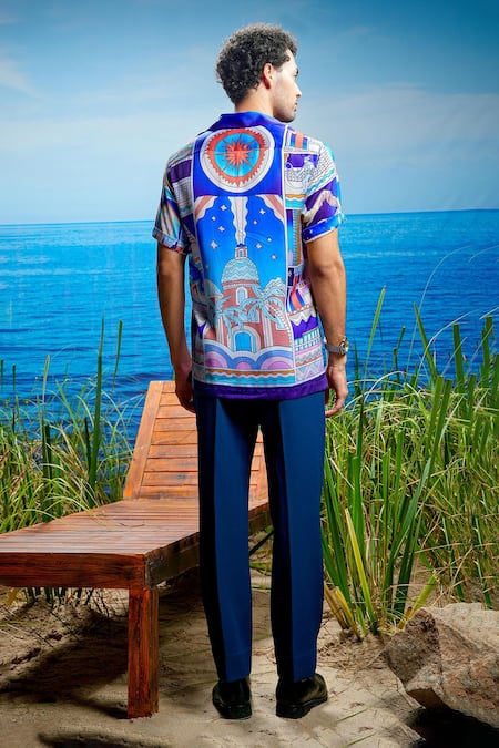 Asuka Mystic Skyline Print Shirt 