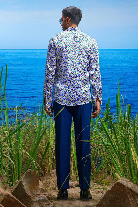 Shop_Asuka_White Liberty Habutai Silk Print Seraphic Blossom Shirt _at_Aza_Fashions