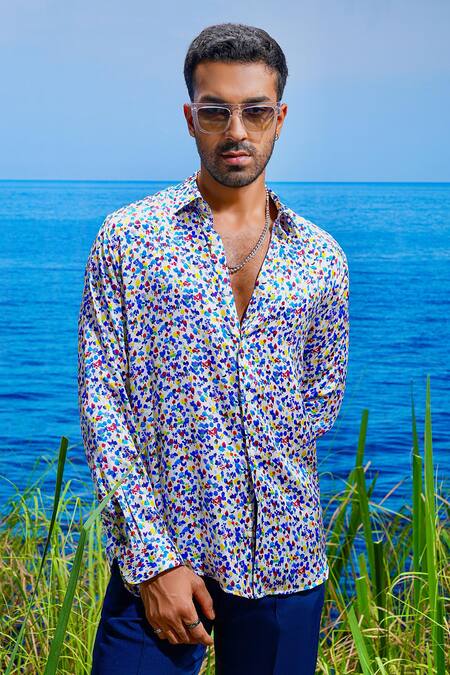 Buy_Asuka_White Liberty Habutai Silk Print Seraphic Blossom Shirt _Online_at_Aza_Fashions