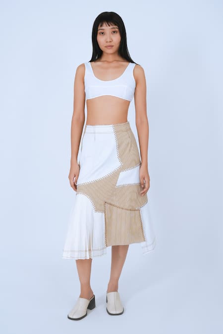 Leh Studios Bamboo Repurposed Skirt 