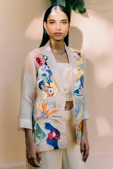 Studio Radical Applique Work Jacket Pant Set 