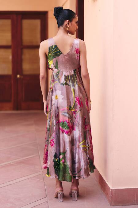 Studio Radical Garden Print Cut-Out Dress 