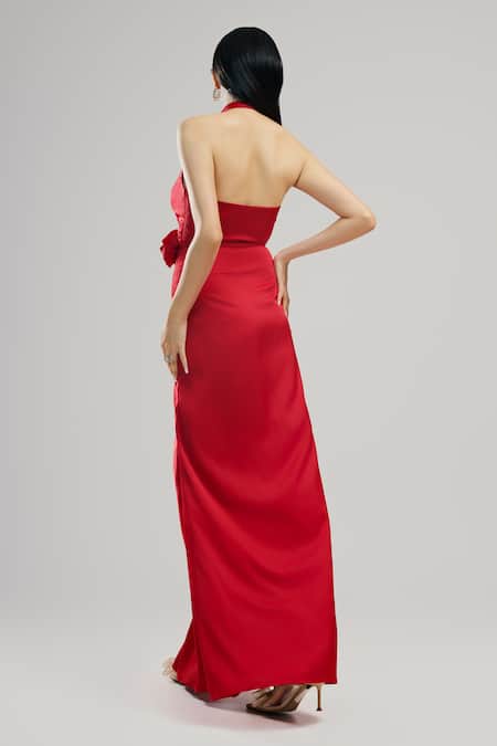 Brinda Sneha Gloria Halter Neck Gown 