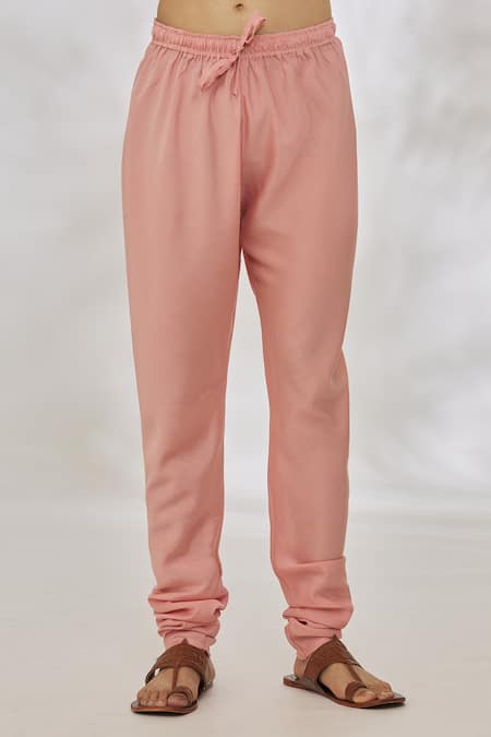 Manish Nagdeo Pink Modal Embroidery Resham Placket Kurta Set at Aza Fashions Manish Nagdeo_Pink Modal Embroidery Resham Placket Kurta Set _at_Aza_Fashions