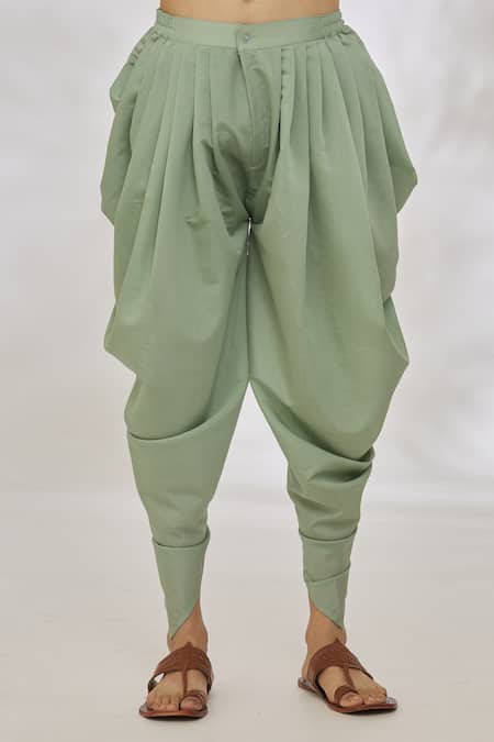 Manish Nagdeo Green Modal Embroidery Thread Placket Kurta Set at Aza Fashions Manish Nagdeo_Green Modal Embroidery Thread Placket Kurta Set _at_Aza_Fashions