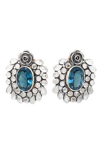 Buy Sangeeta Boochra Blue Stones Hydro Studded Earrings Online at Aza Fashions Buy_Sangeeta Boochra_Blue Stones Hydro Studded Earrings _Online_at_Aza_Fashions