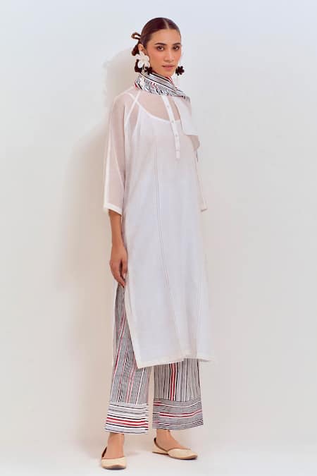 SHIKHA MALIK Overlap Side Panel Kurta 
