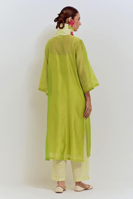 Shikha Malik Pintuck Bodice Kurta With Pant 