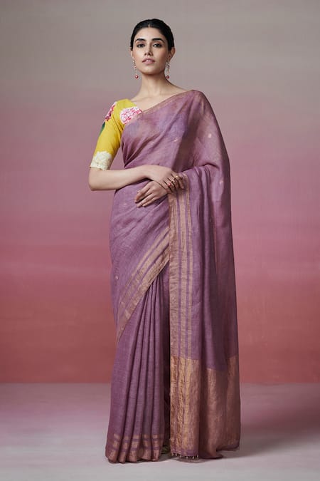 Dressfolk Bliss Handwoven Saree With Unstitched Blouse Piece 