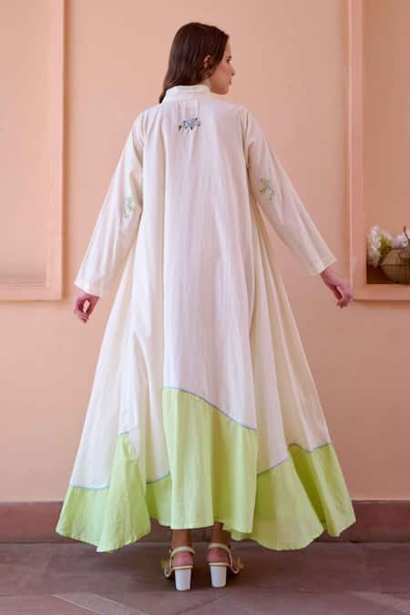 Ourdve Ruby Color Block Dress 