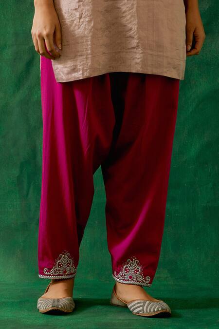 Shop Vinusto Pink Handloom Cotton, Kota Doria, Cotton, Silk, Handwoven Kurta Salwar Set Online at Aza Fashions Shop_Vinusto_Pink Handloom Cotton, Kota Doria, Cotton, Silk, Handwoven Kurta Salwar Set _Online_at_Aza_Fashions