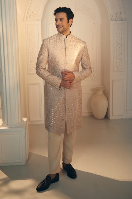 Alaya Advani Embroidered Sherwani & Pant Set 