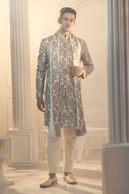 Alaya Advani Jaal Work Sherwani Pant Set 