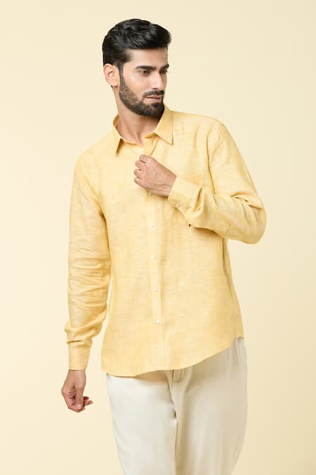 Arihant Rai Sinha Linen Full Sleeve Shirt 