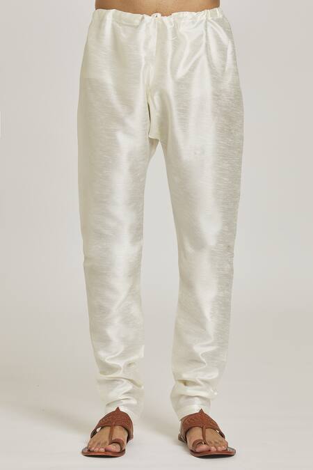 Arihant Rai Sinha_Green Jacquard, Silk Embroidery Floral Bundi Kurta Set_at_Aza_Fashions