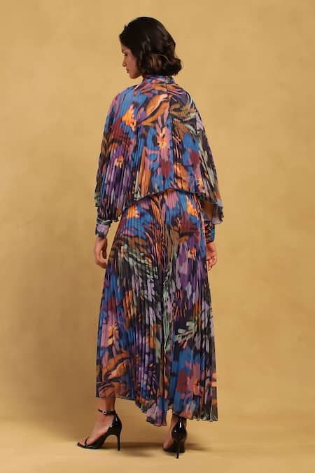 Ritu Kumar Pheonix Abstract Print Layered Jumpsuit 