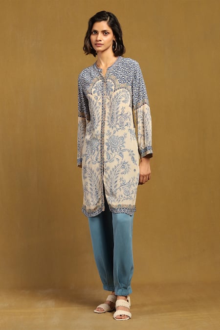 Ritu Kumar Sulawasi Paisley Print Kurti 