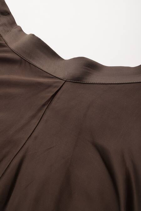 Shop Ritu Kumar Green Viscose Solid Asymmetric Draped Pant Online at Aza Fashions Shop_Ritu Kumar_Green Viscose Solid Asymmetric Draped Pant_Online_at_Aza_Fashions