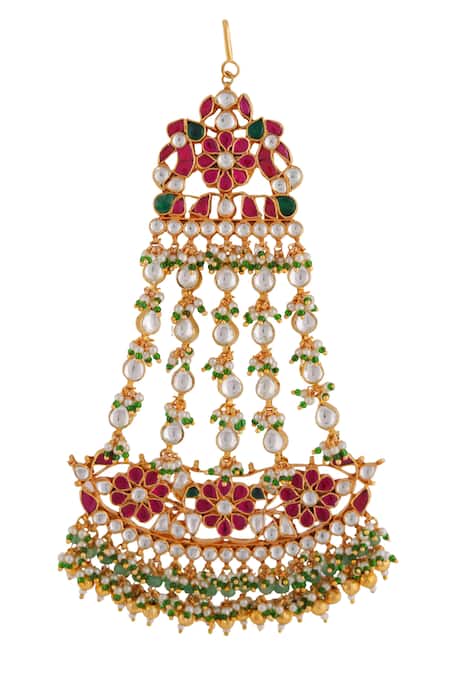 Riana Jewellery Jadtar Stone Embellished Passa