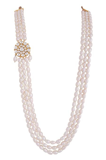 Riana Jewellery Bead Embellished Long Necklace 