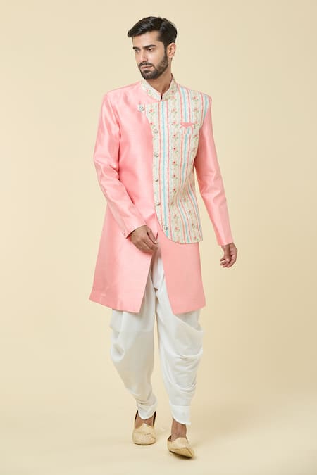 Arihant Rai Sinha Placement Embroidered Kurta With Dhoti Pant 