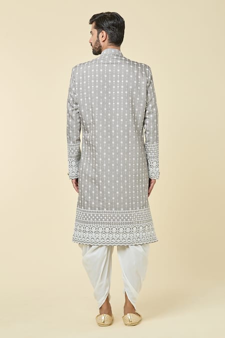Arihant Rai Sinha Floret Embroidered Kurta With Dhoti Pant 