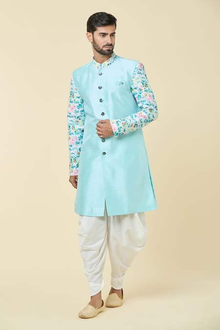 Arihant Rai Sinha Placement Print Kurta With Dhoti Pant 