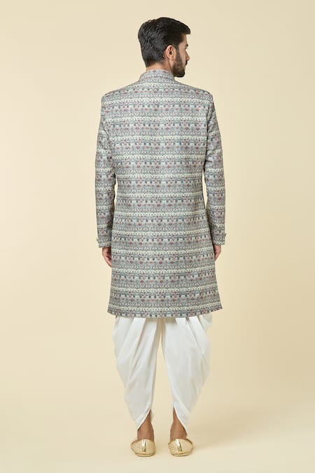 Arihant Rai Sinha Floral Garden Pattern Kurta With Dhoti Pant 