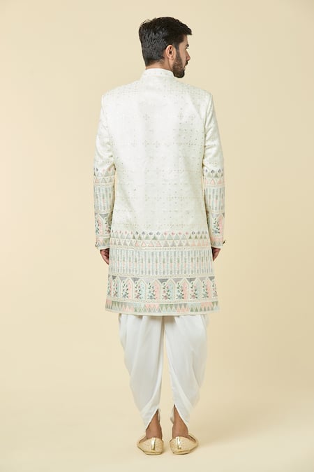 Arihant Rai Sinha Diamond Floral Embroidered Kurta With Dhoti Pant 