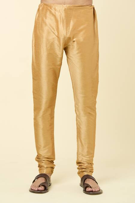 Buy Arihant Rai Sinha Maroon Cotton, Chanderi Silk Plain Kurta And Churidar Set Buy_Arihant Rai Sinha_Maroon Cotton, Chanderi Silk Plain Kurta And Churidar Set