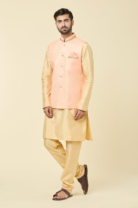 Aryavir Malhotra Plain Kurta & Churidar Set 