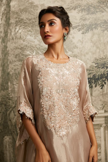 Prisho Floral Detailed Kaftan With Pant 