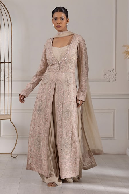 RAJ ARORA Embroidered Kurta Sharara Set 