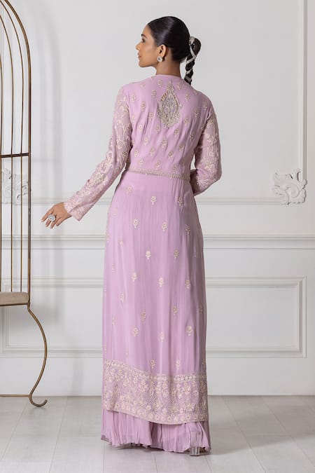 Raj Arora Embroidered Kurta Sharara Set 
