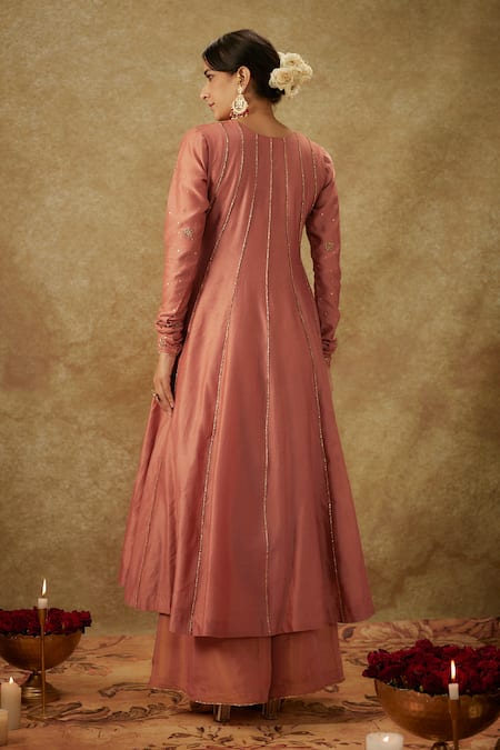 The Aarya Zardozi Embroidered Anarkali Set 