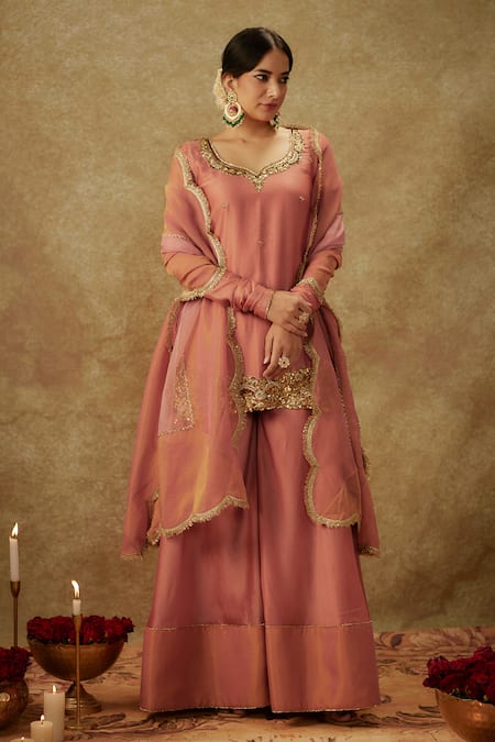 The Aarya Sequin Embroidered Kurta Sharara Set 