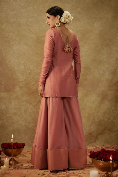 The Aarya Sequin Embroidered Kurta Sharara Set 