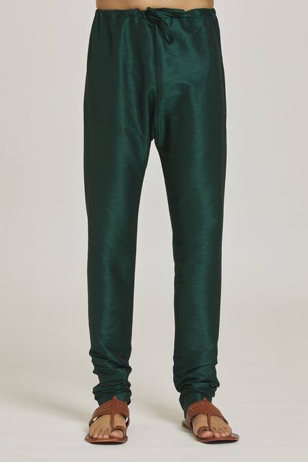 Buy Arihant Rai Sinha Green Jacquard, Silk Embroidery Bloom Motif Bundi And Kurta Set Buy_Arihant Rai Sinha_Green Jacquard, Silk Embroidery Bloom Motif Bundi And Kurta Set