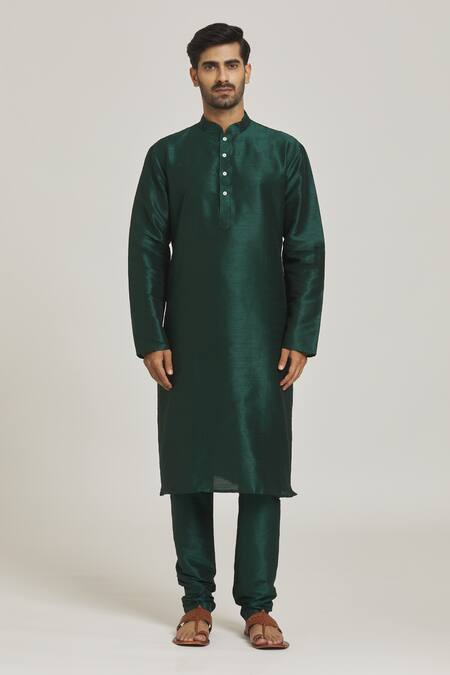 Buy Arihant Rai Sinha Green Jacquard, Silk Embroidery Bloom Motif Bundi And Kurta Set Online at Aza Fashions Buy_Arihant Rai Sinha_Green Jacquard, Silk Embroidery Bloom Motif Bundi And Kurta Set _Online_at_Aza_Fashions