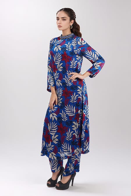 NAMRATA JOSHIPURA Willow Tropical Print Kurta & Pant Co-ord Set 