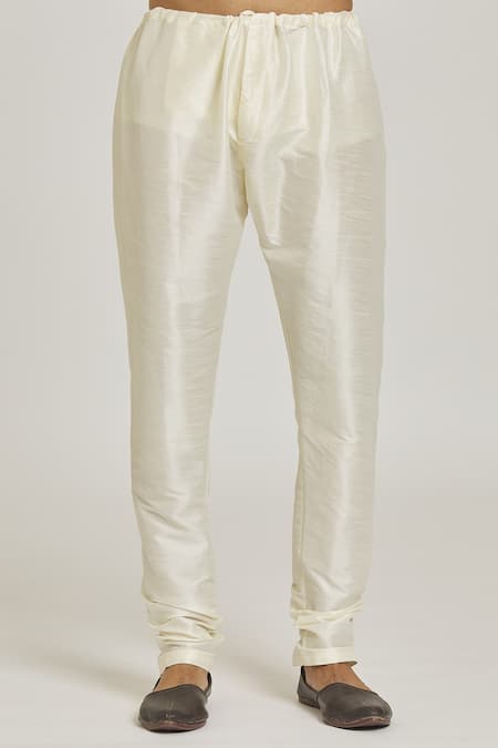 Arihant Rai Sinha_Grey Silk, Chanderi Floral Print Button Down Sherwani Set _at_Aza_Fashions