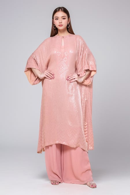 Nakul Sen Sequin Work Kaftan Palazzo Set 