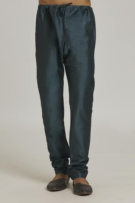 Arihant Rai Sinha_Yellow Brocade, Silk Embroidery Bright Floral Pattern Sherwani With Churidar _at_Aza_Fashions