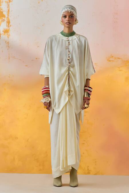 Aseem Kapoor Multi Color Silk Embroidery Open Neck Veni Chevron Print Jacket Online at Aza Fashions Aseem Kapoor_Multi Color Silk Embroidery Open Neck Veni Chevron Print Jacket _Online_at_Aza_Fashions