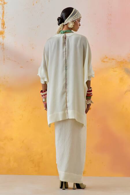 Buy Aseem Kapoor Multi Color Silk Embroidery Open Neck Veni Chevron Print Jacket Buy_Aseem Kapoor_Multi Color Silk Embroidery Open Neck Veni Chevron Print Jacket