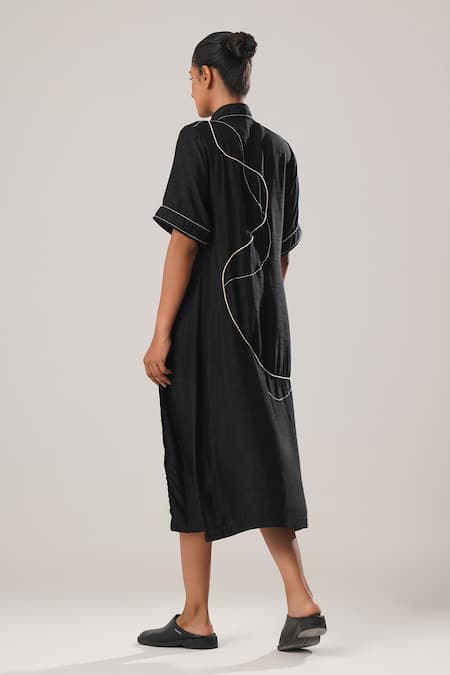 Atbw Florin Patch Embroidered Shirt Dress 