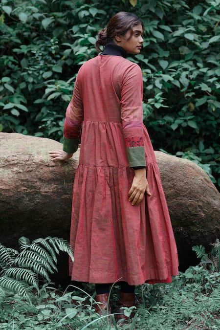 Mantra Striped Tiered Dress 