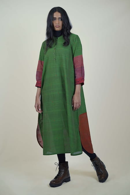 MANTRA Handloom Cotton Shirt Dress 